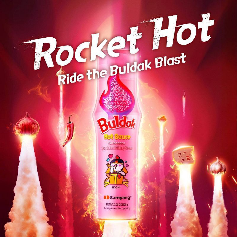 slide 3 of 6, Samyang Buldak Carbonara Hot Sauce - 7.05oz, 7.05 oz