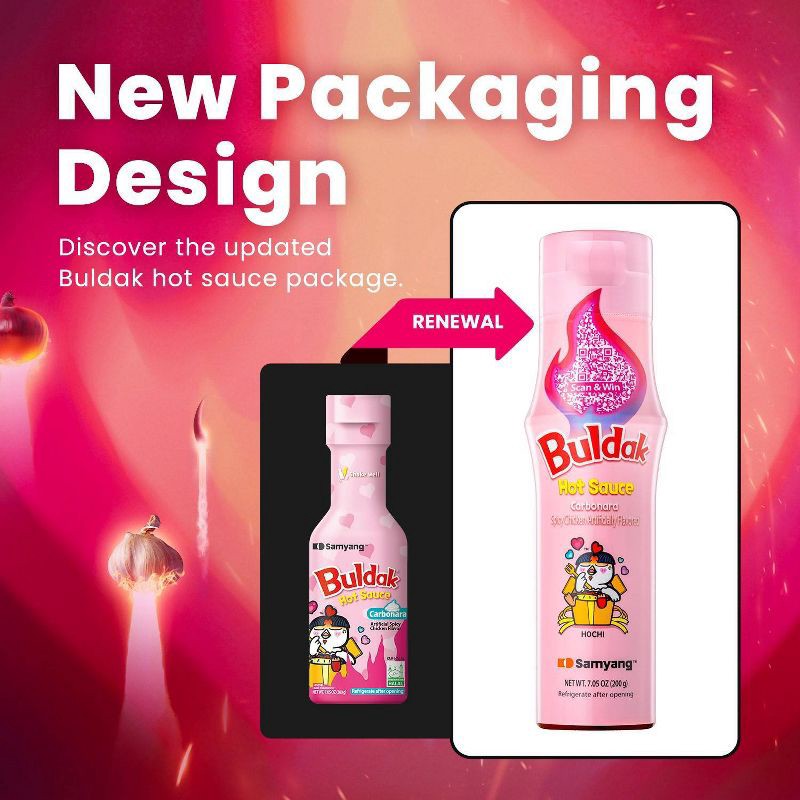 slide 4 of 6, Samyang Buldak Carbonara Hot Sauce - 7.05oz, 7.05 oz