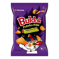 Samyang Buldak Habanero Lime Potato Chips - 4.23oz