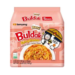Samyang Buldak Rose Spicy Ramen Noodles - 24.65oz/5ct