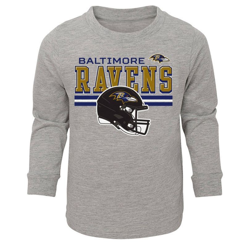 slide 2 of 3, NFL Baltimore Ravens Boys' 2pk Pant and Long Sleeve T-Shirt Set - 18M, 2 ct