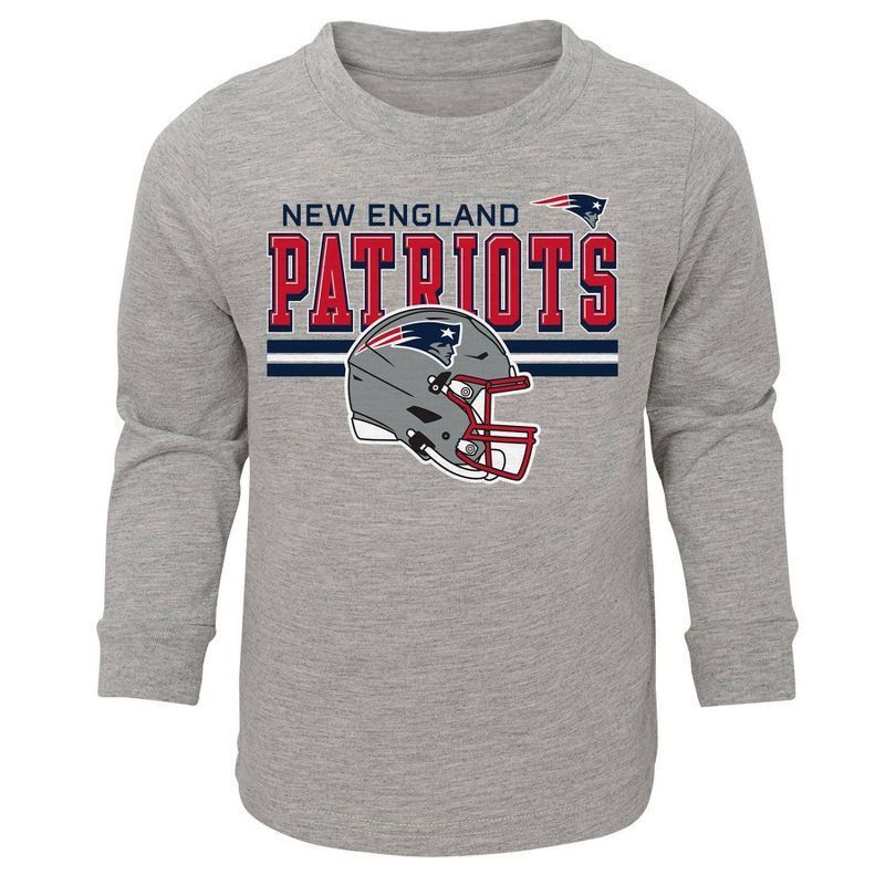 slide 2 of 3, NFL New England Patriots Boys' 2pk Pant and Long Sleeve T-Shirt Set - 18M, 2 ct