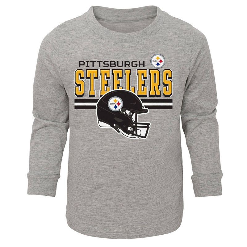 slide 2 of 3, NFL Pittsburgh Steelers Boys' 2pk Pant and Long Sleeve T-Shirt Set - 12M, 2 ct