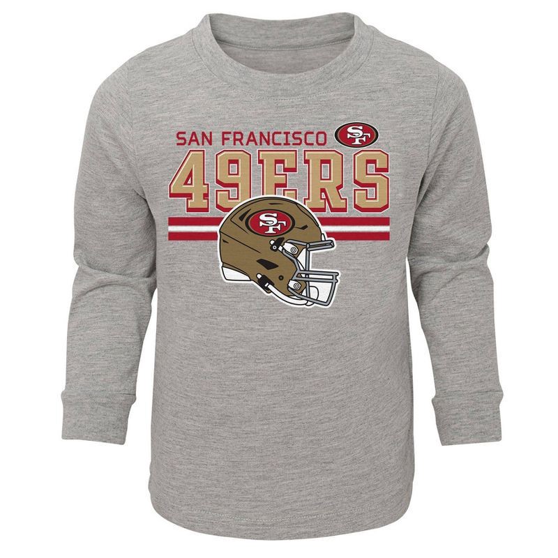 slide 2 of 3, NFL San Francisco 49ers Toddler Boys' 2pk Pant and Long Sleeve T-Shirt Set - 4T, 2 ct