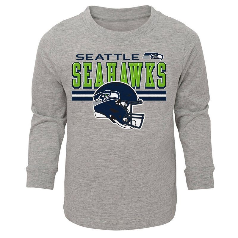 slide 3 of 3, NFL Seattle Seahawks Toddler Boys' 2pk Pant and Long Sleeve T-Shirt Set - 4T, 2 ct