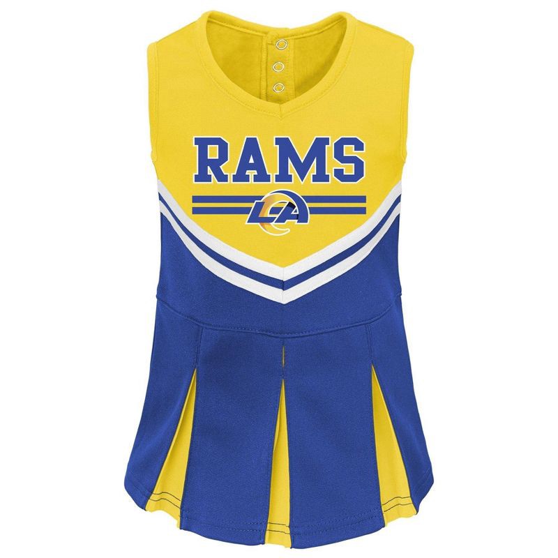 slide 1 of 1, NFL Los Angeles Rams Toddler Girls' Cheer Set - 4T, 1 ct