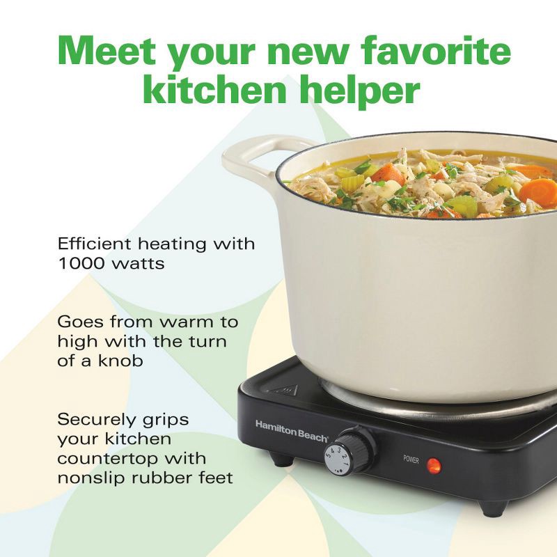 slide 6 of 7, Kitchen Collection By Hamilton Beach Single Burner 34110KC, 1 ct