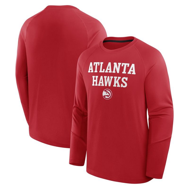 slide 3 of 3, NBA Atlanta Hawks Men's Long Sleeve Performance T-Shirt - XXL, 1 ct