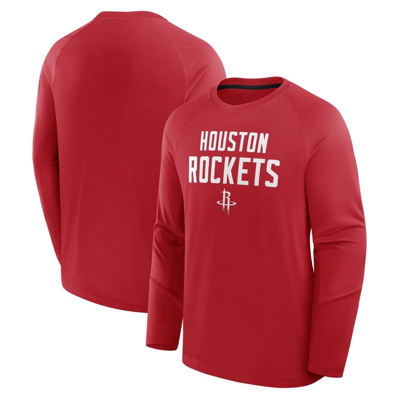 slide 3 of 3, NBA Houston Rockets Men's Long Sleeve Performance T-Shirt - XXL, 1 ct