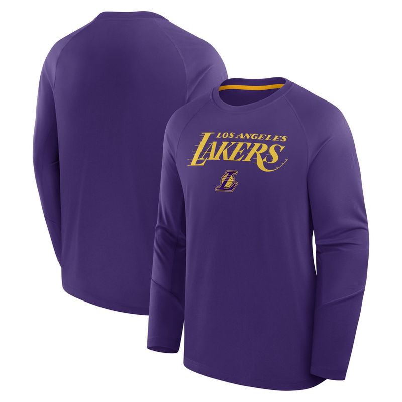 slide 3 of 3, NBA Los Angeles Lakers Men's Long Sleeve Performance T-Shirt - XXL, 1 ct