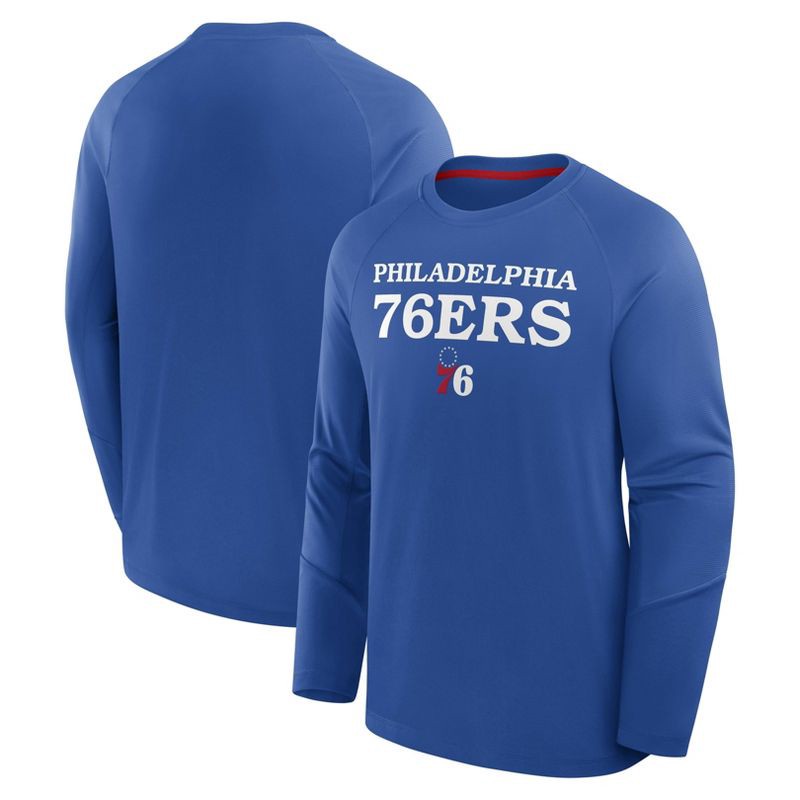 slide 3 of 3, NBA Philadelphia 76ers Men's Long Sleeve Performance T-Shirt - XXL, 1 ct