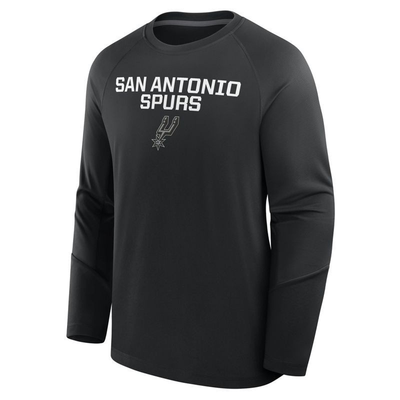 slide 1 of 3, NBA San Antonio Spurs Men's Long Sleeve Performance T-Shirt - XXL, 1 ct