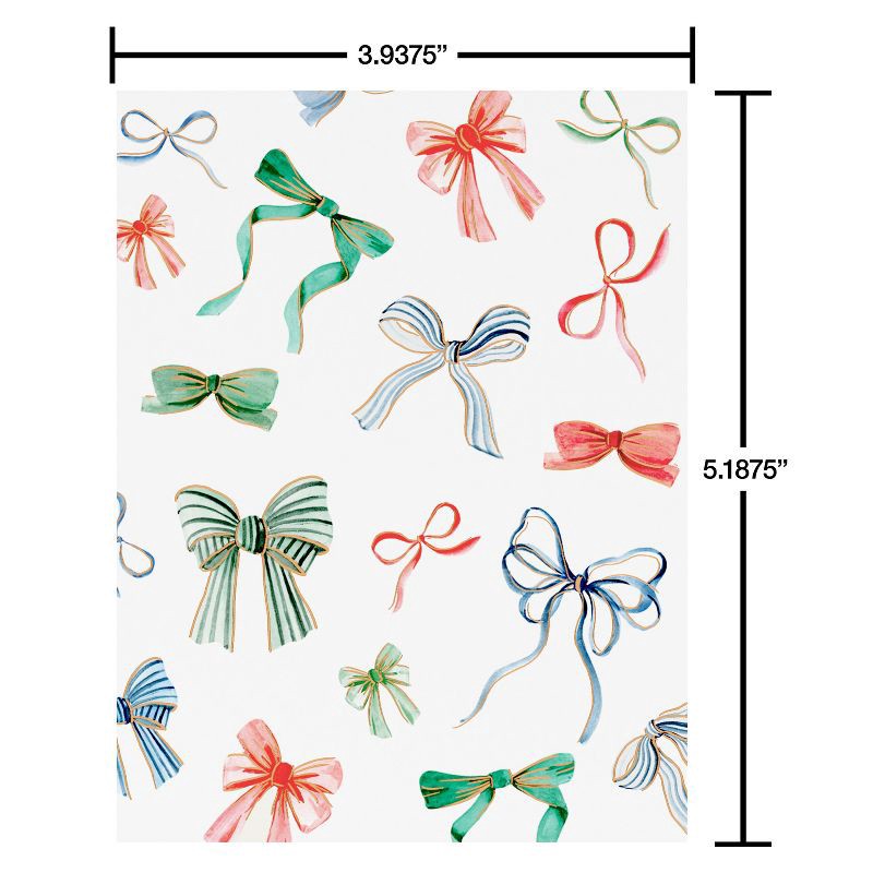 slide 4 of 4, American Greetings 10ct Christmas Card Pack Boxed with Envelopes Colorful Bows, 10 ct