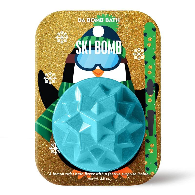 slide 1 of 7, Da Bomb Bath Fizzers Stocking Stuffer Ski-Star Bath Bomb - 2.5oz, 2.5 oz