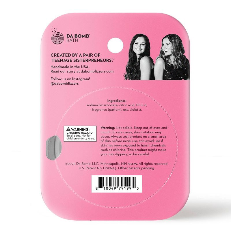 slide 2 of 7, Da Bomb Bath Fizzers Stocking Stuffer Sugar Plum Fairy Snowflake Bath Bomb - 2.85oz, 2.85 oz