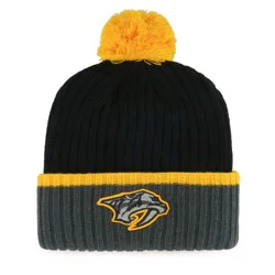 NHL Nashville Predators Black Shadow Knit Beanie