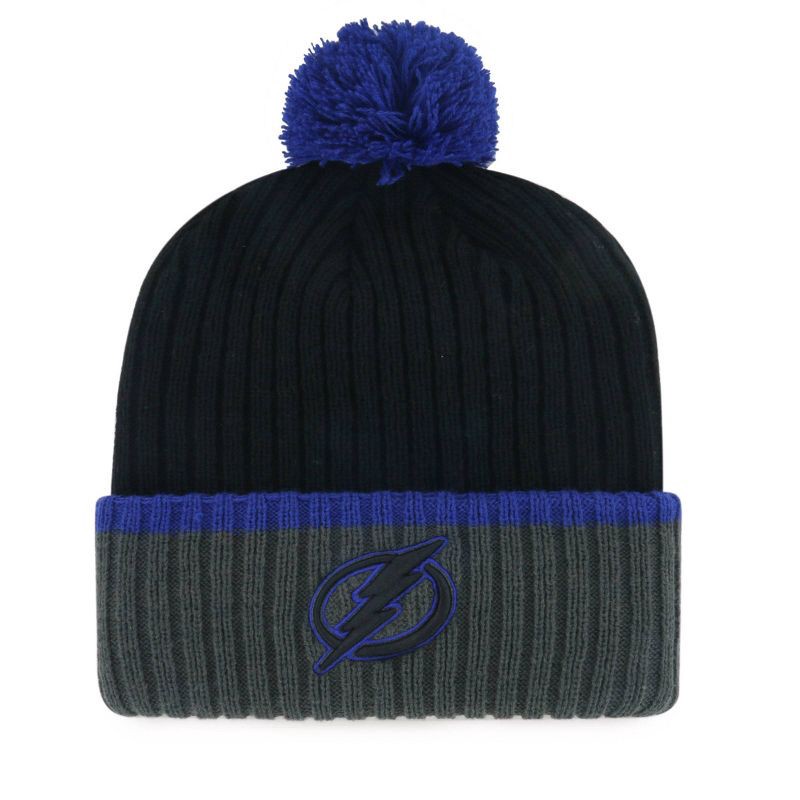 slide 1 of 2, NHL Tampa Bay Lightning Black Shadow Knit Beanie, 1 ct