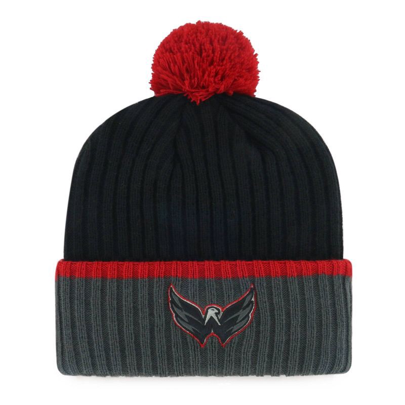 slide 1 of 2, NHL Washington Capitals Black Shadow Knit Beanie, 1 ct