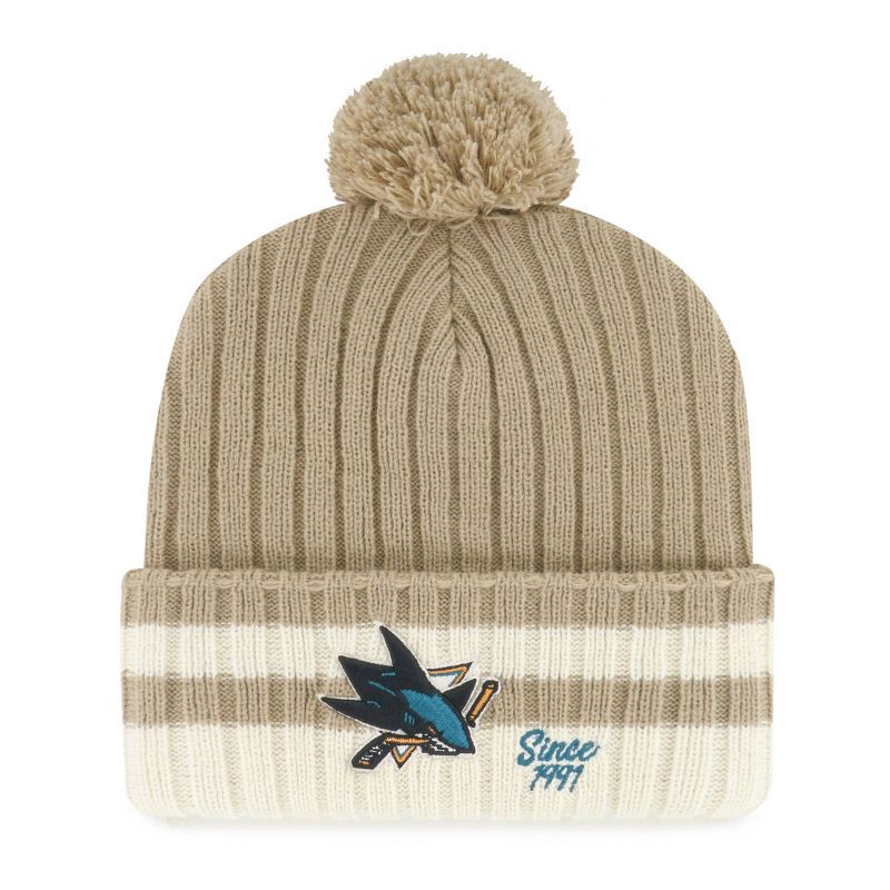 slide 1 of 2, NHL San Jose Sharks Freeze Point Knit Beanie, 1 ct