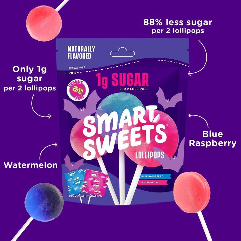 slide 4 of 5, SmartSweets Halloween Lollipops Candy - 3oz, 3 oz