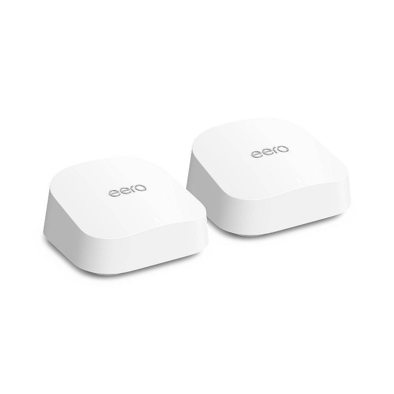 slide 1 of 5, eero 7 Dual-Band Mesh Wi-Fi 7 System (2-pack): Extender with Smartphone Control, 1 ct