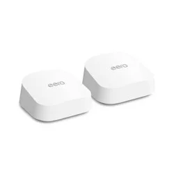 eero 7 Dual-Band Mesh Wi-Fi 7 System (2-pack): Extender with Smartphone Control