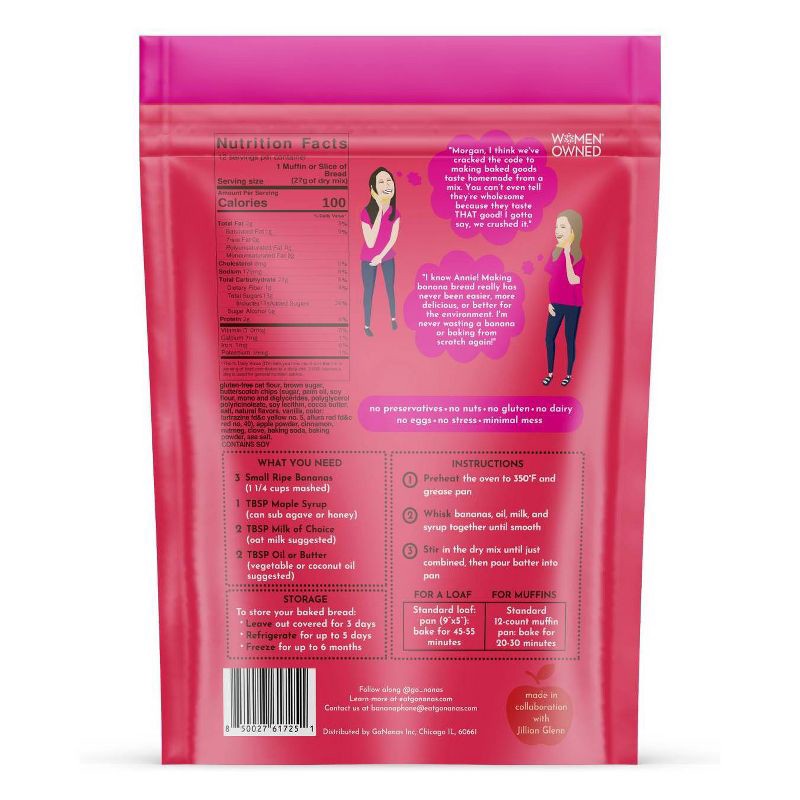 slide 3 of 4, GoNanas Apple Cider Donut Banana Bread Mix - 11.6oz, 11.6 oz