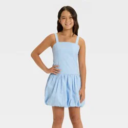 Girls' Mini Bubble Dress - art class™ Light Blue L