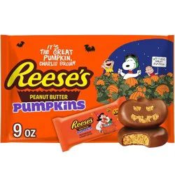 Reese's Peanut Butter Pumpkins Snoopy and Friends Halloween Chocolate Candy Snack Size - 9oz