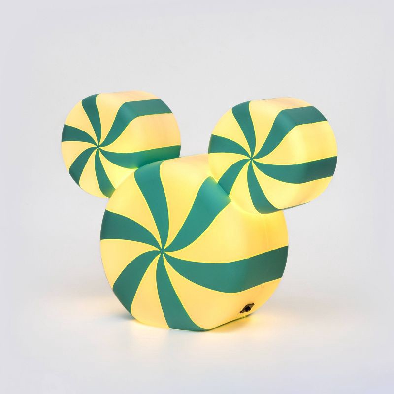 slide 2 of 6, Disney Yard Blow Mold LED Peppermint Mickey Medium Light Blue and White, 1 ct