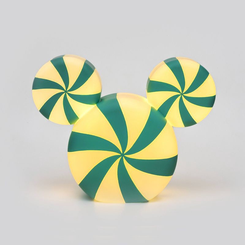 slide 3 of 6, Disney Yard Blow Mold LED Peppermint Mickey Medium Light Blue and White, 1 ct