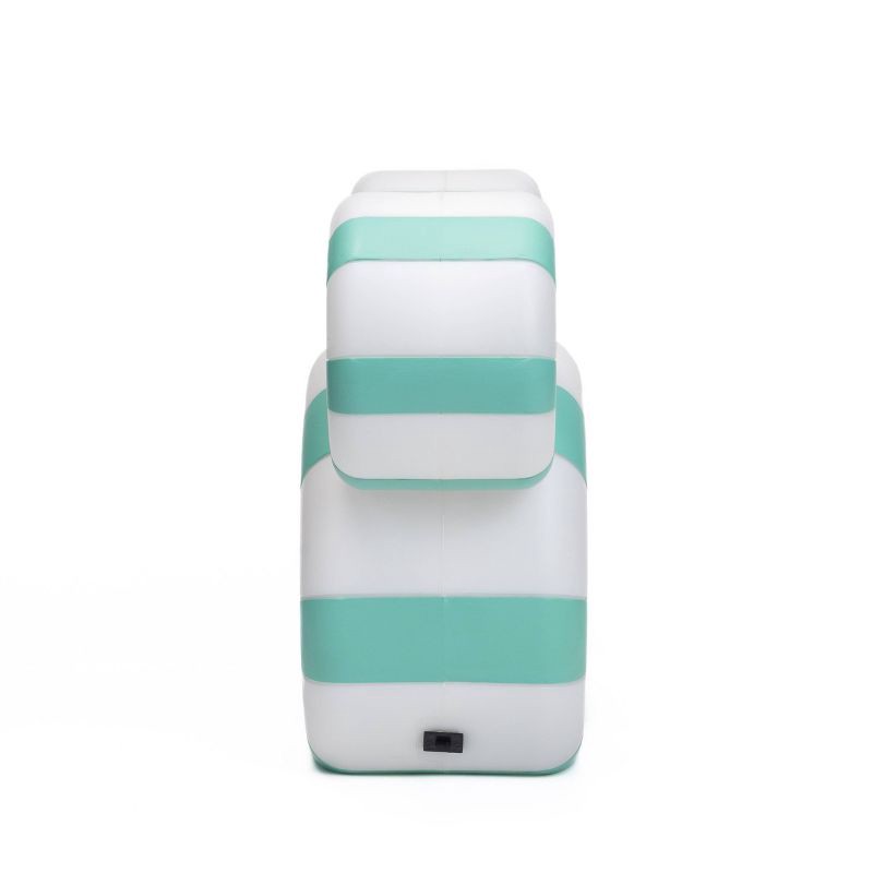 slide 5 of 6, Disney Yard Blow Mold LED Peppermint Mickey Medium Light Blue and White, 1 ct