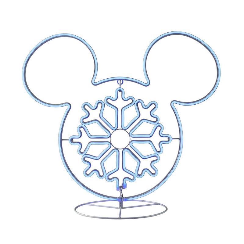 slide 1 of 4, Disney 2' Outdoor Neon Mickey Snowflake, 1 ct