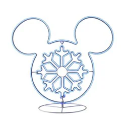 Disney 2' Outdoor Neon Mickey Snowflake
