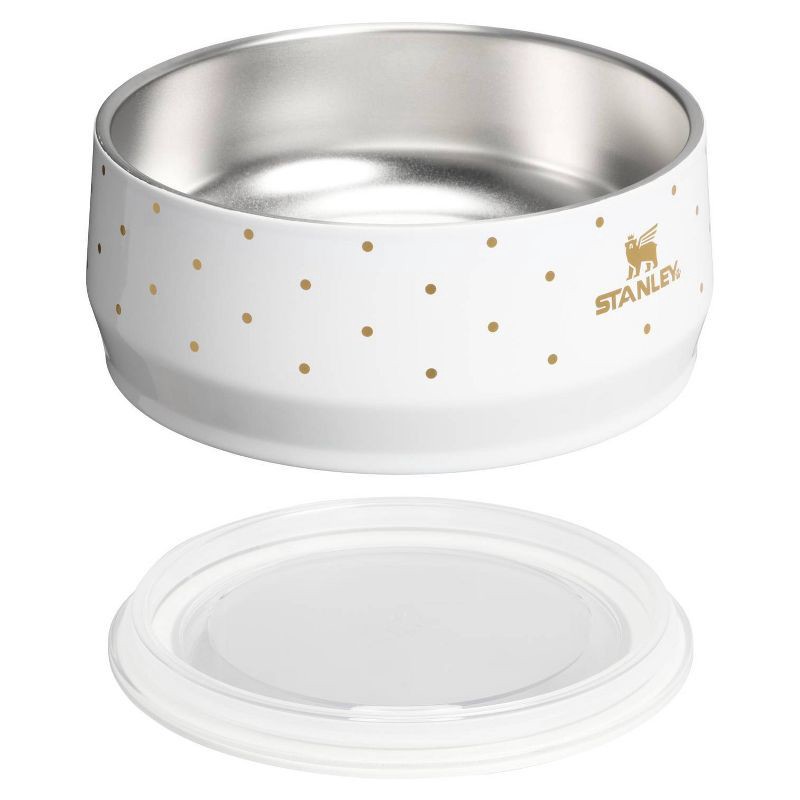 slide 3 of 3, Stanley 24 oz Stainless Steel Pet Bowl Frost Polka Dot, 24 oz