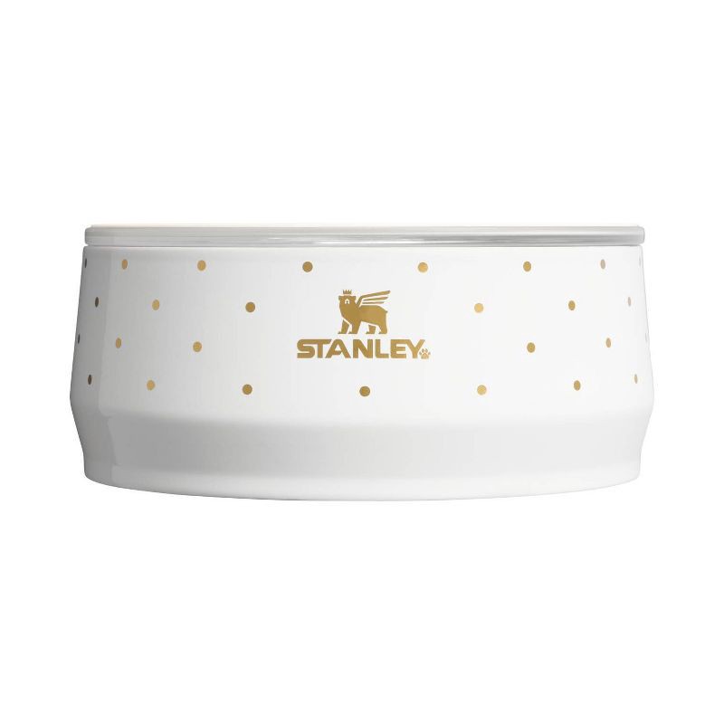 slide 1 of 3, Stanley 24 oz Stainless Steel Pet Bowl Frost Polka Dot, 24 oz