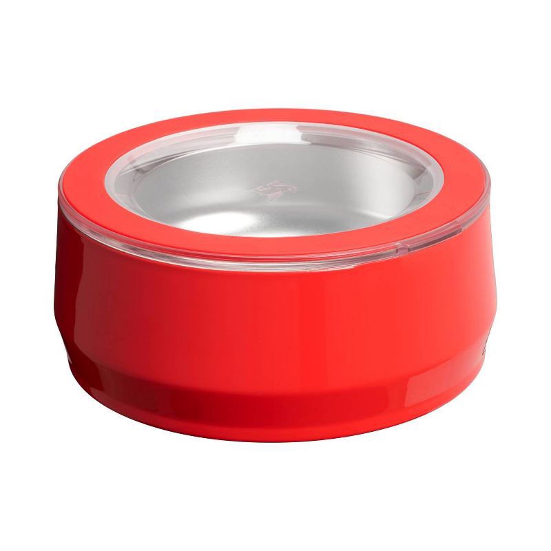 slide 2 of 4, Stanley 24 oz Stainless Steel Pet Bowl Candy Cane Red, 24 oz
