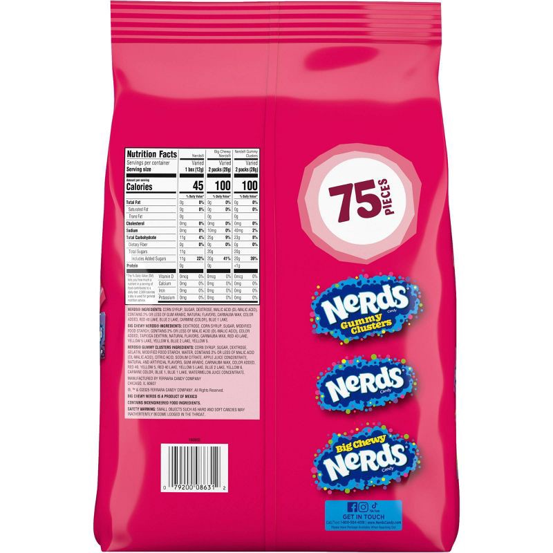 slide 2 of 7, Nerds Variety Mix Gummy Halloween Candy - 34.44oz/75ct, 34.44 oz, 75 ct