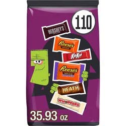 HERSHEY's Chocolate Assorted Halloween Candy Miniatures Bulk Bag - 35.93oz/110ct