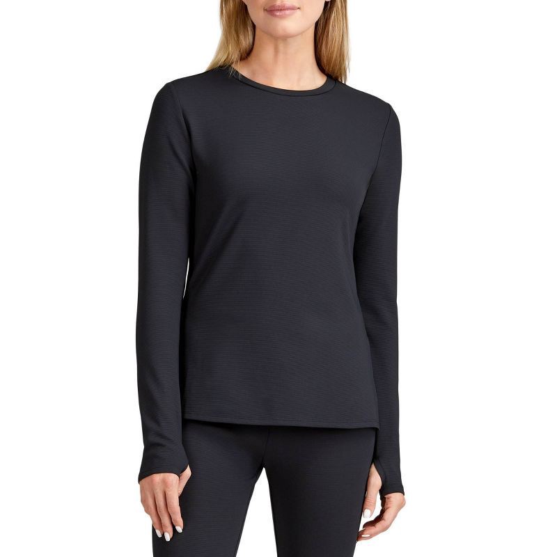 slide 1 of 3, Wander by Hottotties Thermal Underwear Shirt - Black L, 1 ct