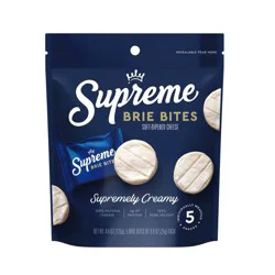 Supreme Brie Bites Brie Cheese - 4.4oz/5ct