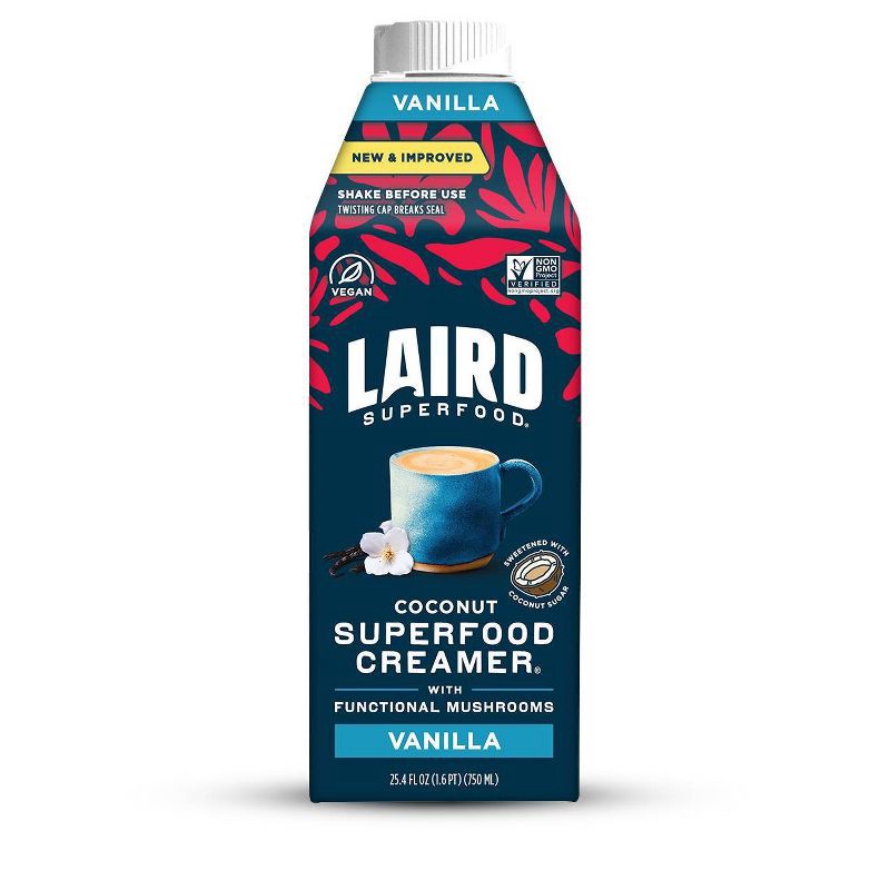 slide 1 of 4, Laird Superfood Vanilla Coffee Creamer - 25.4 fl oz, 25.4 fl oz
