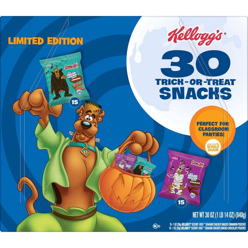 slide 7 of 7, Kellogg's Snacks Halloween Scooby-Doo! Treat-Or-Treat - 30oz/30ct Box, 30 oz, 30 ct