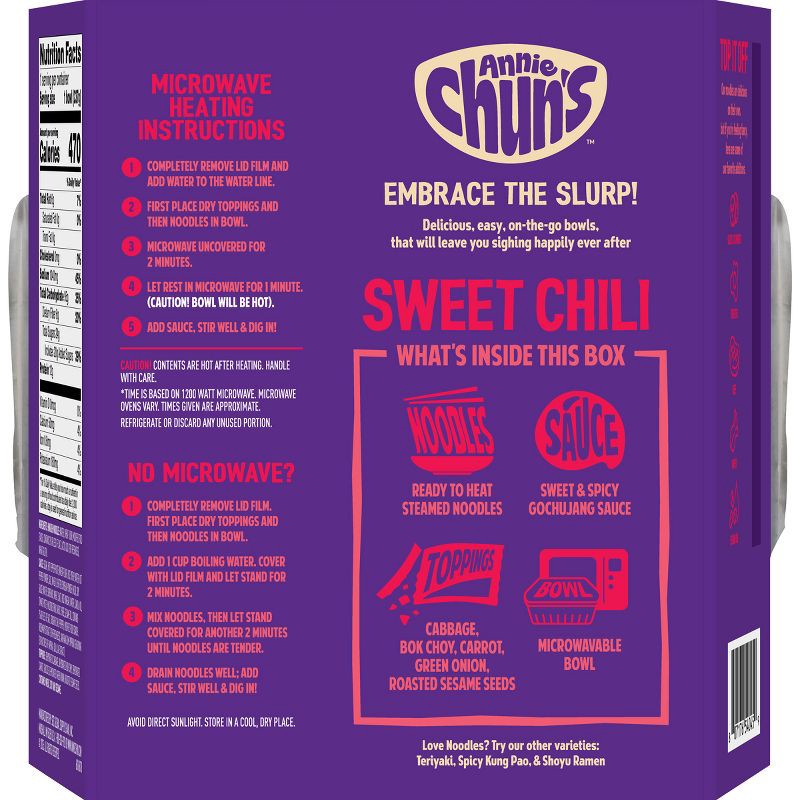 slide 2 of 12, Annie Chuns Korean-Style Sweet Chilli Noodle Bowl - 8.38oz, 8.38 oz