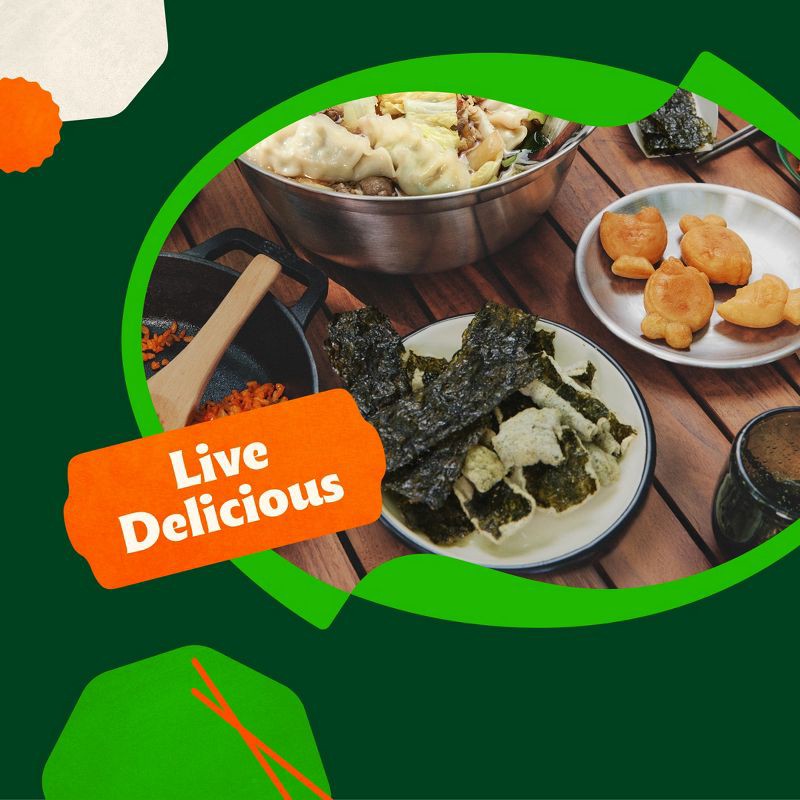 slide 6 of 7, Bibigo Spicy Seaweed Chips - 1.41oz, 1.41 oz