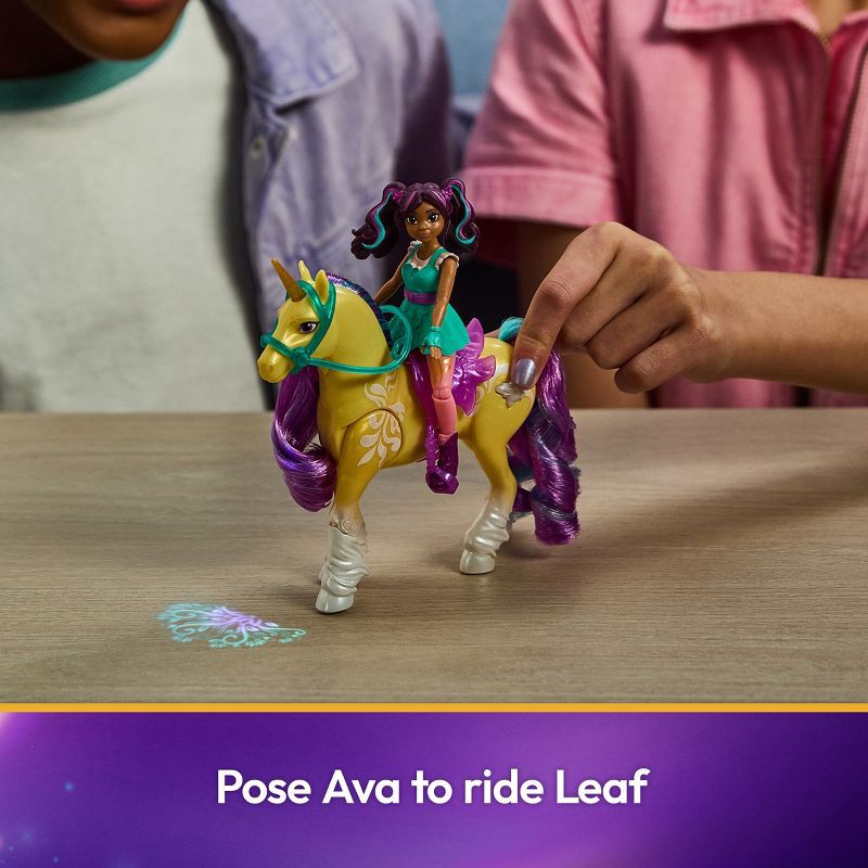 slide 3 of 6, Unicorn Academy Ava & Plant Magic Leaf Small Doll, 1 ct