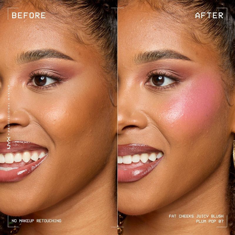 slide 3 of 10, NYX Professional Makeup Fat Cheeks Juicy Liquid Blush - Plum Pop - 0.27 fl oz, 0.27 fl oz
