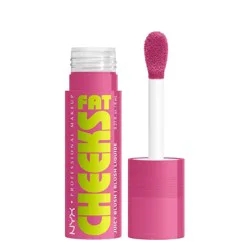 NYX Professional Makeup Fat Cheeks Juicy Liquid Blush - Plum Pop - 0.27 fl oz: Brightening, For Cheek, Cheekbones, Buildable Coverage