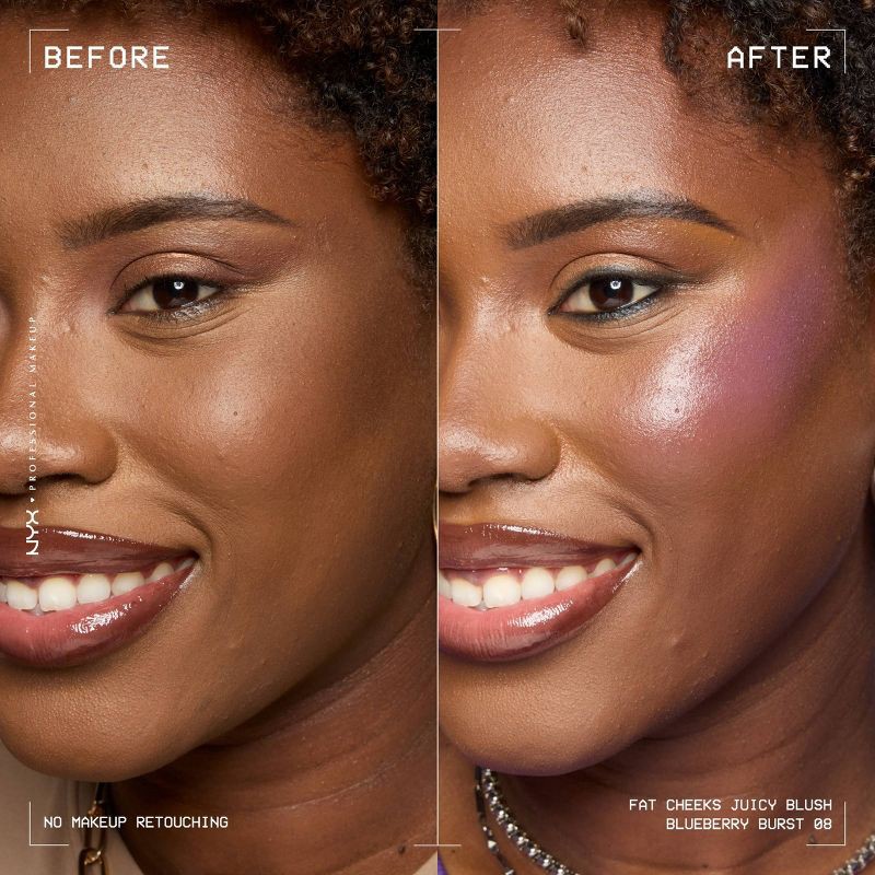slide 3 of 10, NYX Professional Makeup Fat Cheeks Juicy Liquid Blush - Blueberry Burst - 0.27 fl oz, 0.27 fl oz