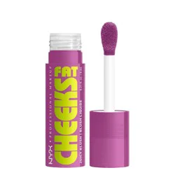 NYX Professional Makeup Fat Cheeks Juicy Liquid Blush - Blueberry Burst - 0.27 fl oz: Brightening, Cheek, Buildable Coverage